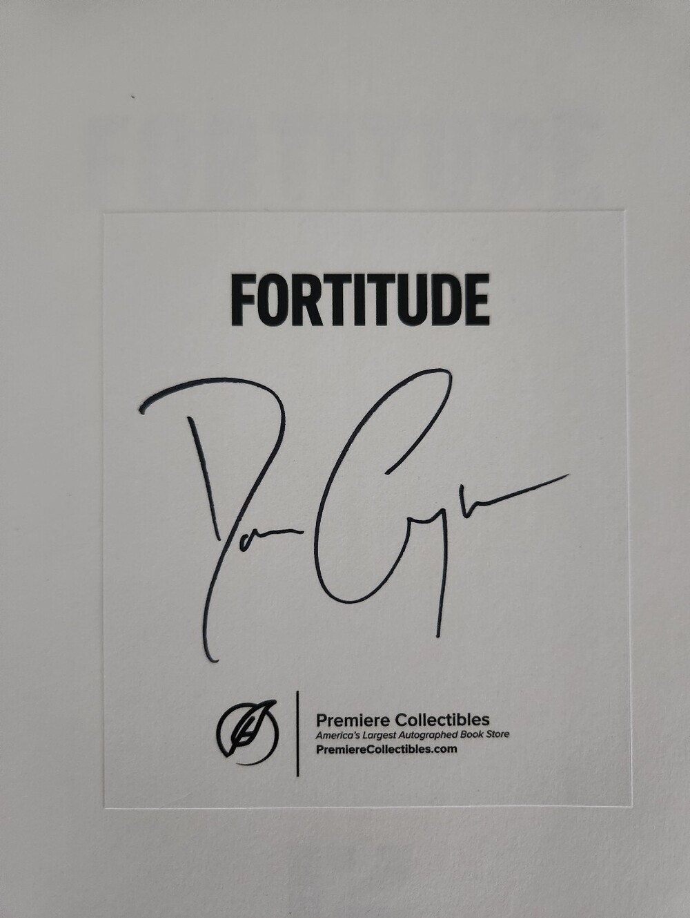 Signed Dan Crenshaw Fortitude Hardcover Book COA Navy SEAL First Edition - Picture 4 of 10